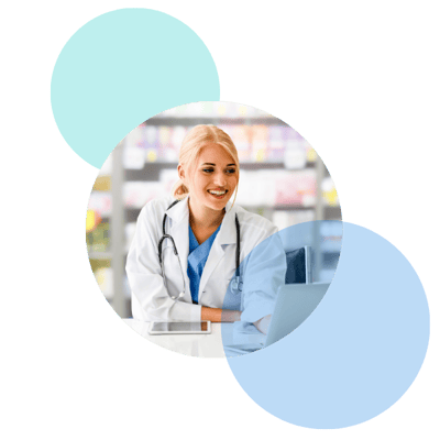 Smiling female Doctor with laptop and tablet offering comprehensive healthcare consultations